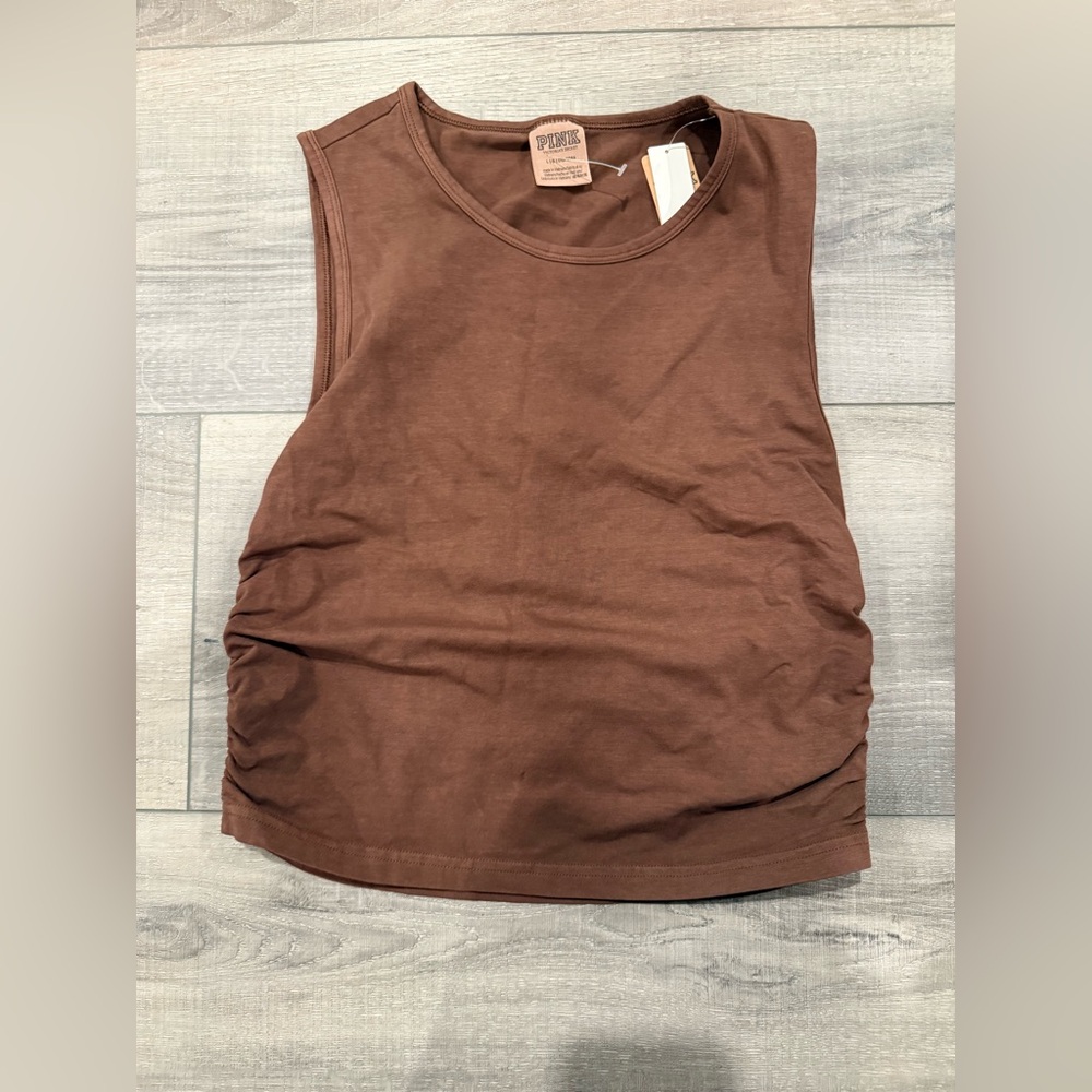 PINK Victoria's Secret Chocolate Brown Tank Top
